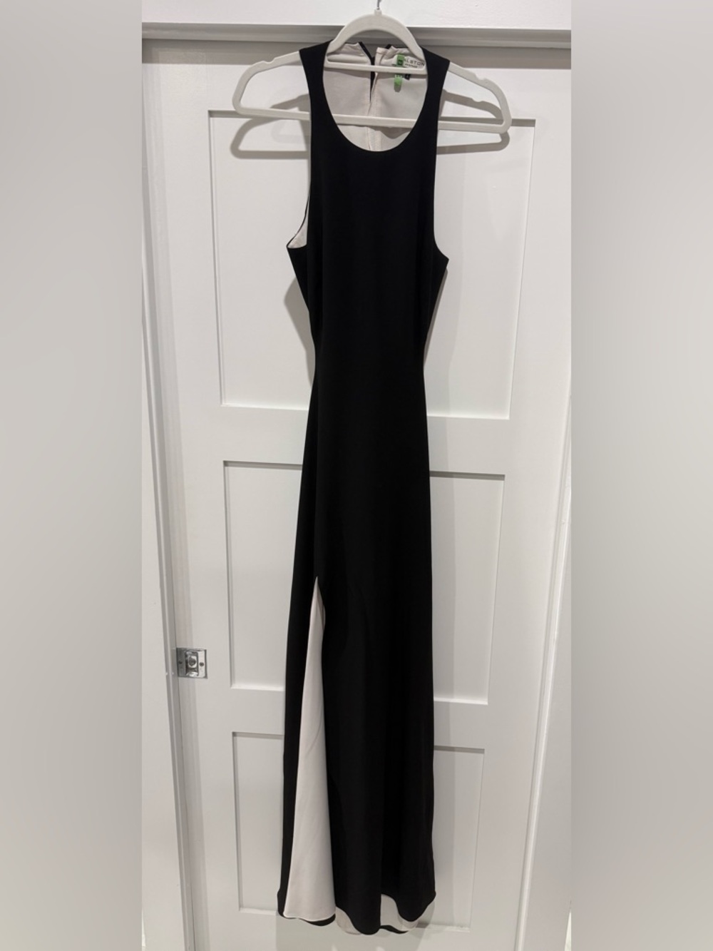 Halston Heritage Black Backless Dress.  Size 8